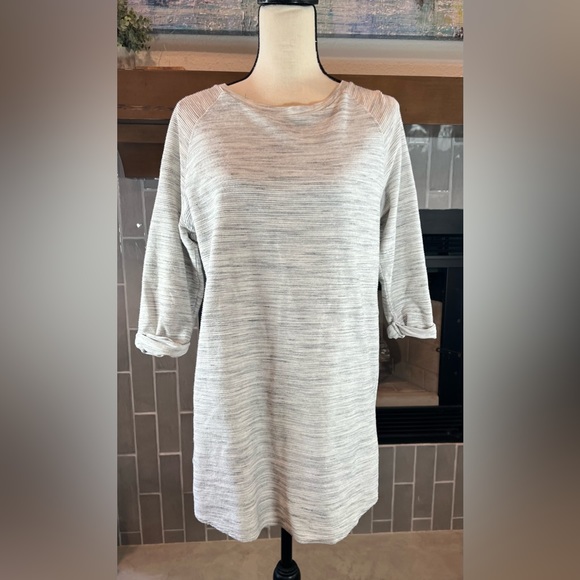 TopShop Textured Zip Tunic 3/4 sleeve size 10 - Picture 2 of 6